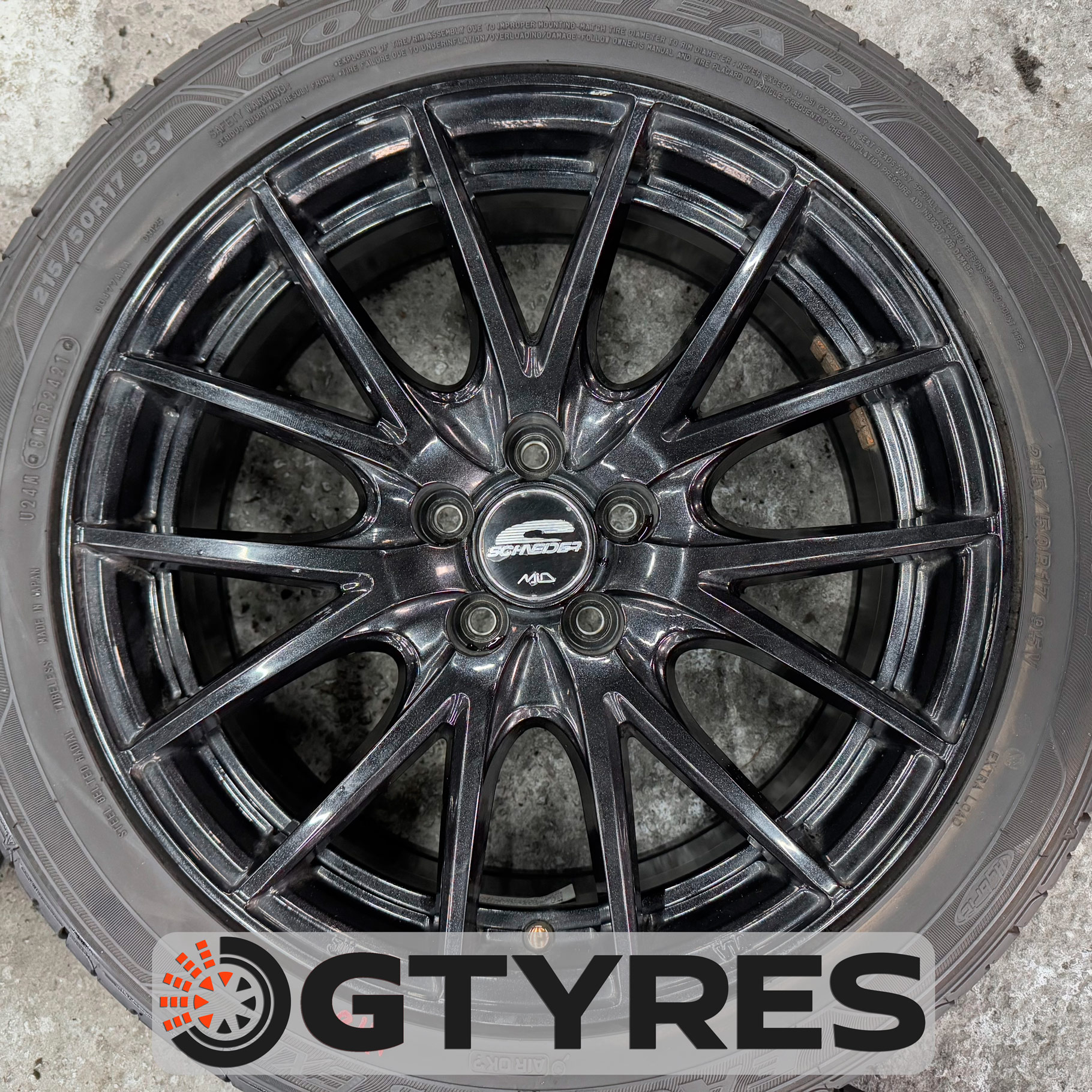 A-tech 230724503947210 A-TECH SCHNEDER 15×6J +50 5穴 PCD114.3 ハブ
